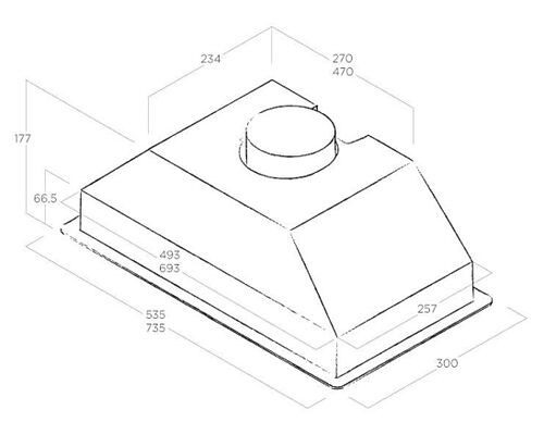 Встраиваемая вытяжка Jet Air Viera GR/A/72 купить с доставкой по Москве и Московской области в интернет-магазине ТехноВегас