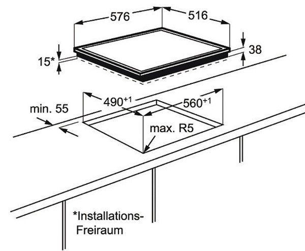 Поверхность AEG hk 634021 xb купить с доставкой по Москве и Московской области в интернет-магазине ТехноВегас