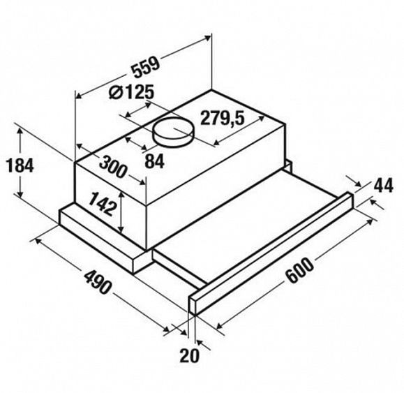 Встраиваемая вытяжка Kuppersbusch DEF 6300.0 E купить с доставкой по Москве и Московской области в интернет-магазине ТехноВегас