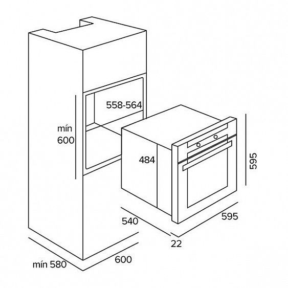 Духовой шкаф TEKA HGS 740 (41597402) купить с доставкой по Москве и Московской области в интернет-магазине ТехноВегас