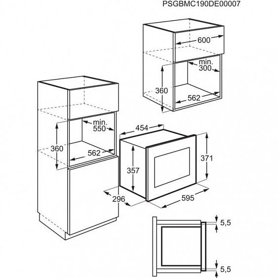 Встраиваемая микроволновая печь ZANUSSI ZMBN2SX черный/нержавеющая сталь купить с доставкой по Москве и Московской области в интернет-магазине ТехноВегас