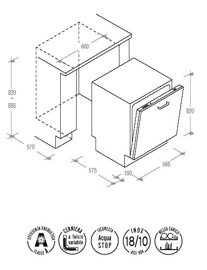 Посудомоечная машина CANDY cdi 3515 купить с доставкой по Москве и Московской области в интернет-магазине ТехноВегас