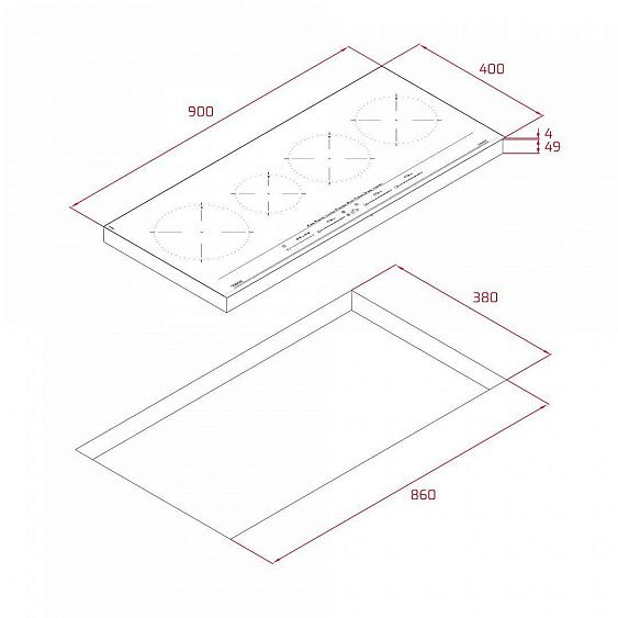 ВАРОЧНАЯ ПОВЕРХНОСТЬ TEKA IZC 94620 MST BLACK купить с доставкой по Москве и Московской области в интернет-магазине ТехноВегас