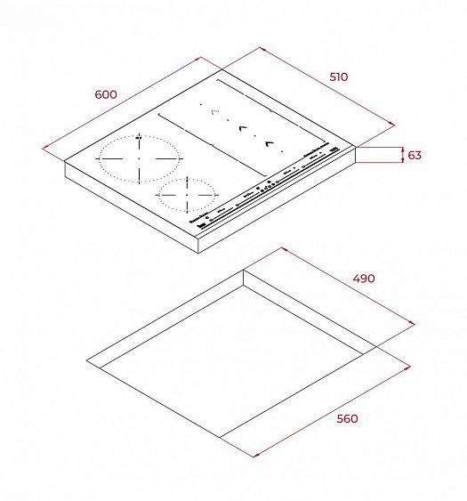 Варочная поверхность TEKA IZS 66700 MSP (112500003) купить с доставкой по Москве и Московской области в интернет-магазине ТехноВегас