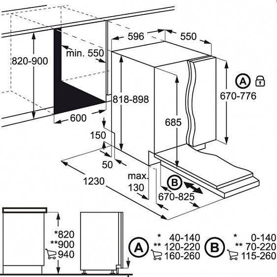 Посудомоечная машина AEG FSR 83700 P купить с доставкой по Москве и Московской области в интернет-магазине ТехноВегас