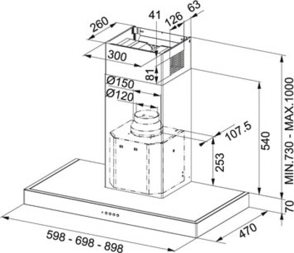 Вытяжка FRANKE 110.0196.062  FDF 9457 XS купить с доставкой по Москве и Московской области в интернет-магазине ТехноВегас