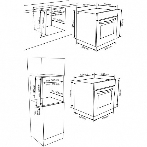 Духовой шкаф ZIGMUND & SHTAIN en 108.911 s купить с доставкой по Москве и Московской области в интернет-магазине ТехноВегас