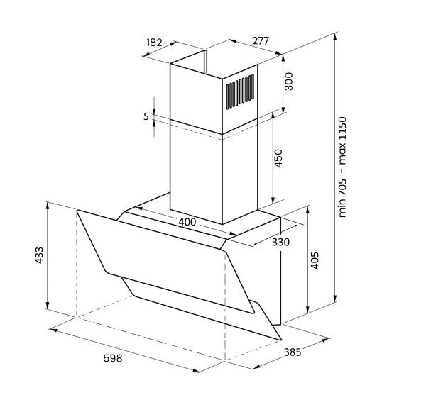 Вытяжка KUPPERSBERG F 612 B купить с доставкой по Москве и Московской области в интернет-магазине ТехноВегас