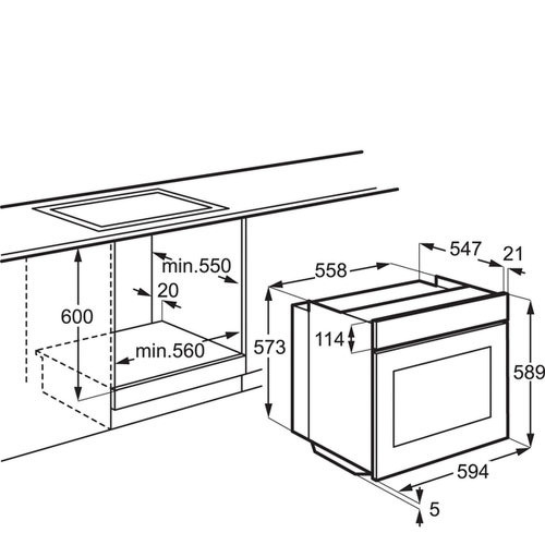 Духовой шкаф ELECTROLUX eob 53430 ck купить с доставкой по Москве и Московской области в интернет-магазине ТехноВегас