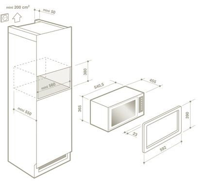 Микроволновая печь DE DIETRICH dme 1129 b купить с доставкой по Москве и Московской области в интернет-магазине ТехноВегас