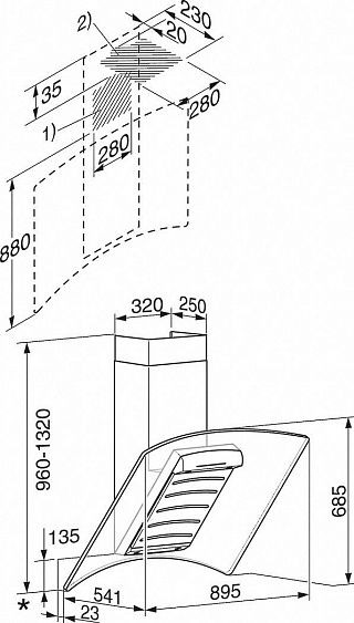 Вытяжка MIELE DA289-4 OBSW черный обсидиан купить с доставкой по Москве и Московской области в интернет-магазине ТехноВегас