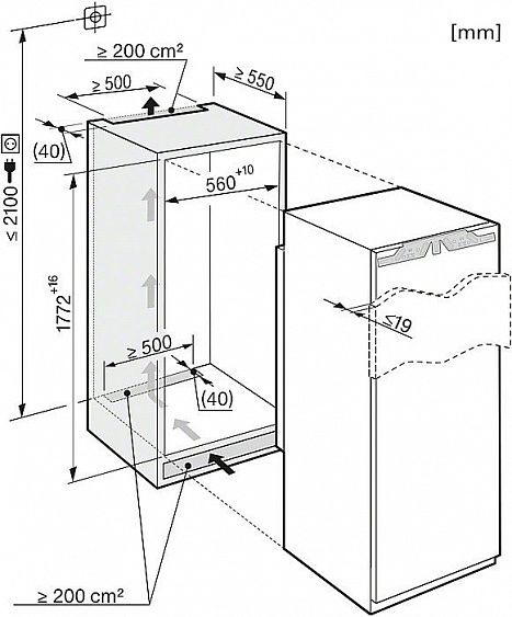 Холодильник MIELE K37472iD купить с доставкой по Москве и Московской области в интернет-магазине ТехноВегас