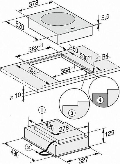 Варочная панель Miele CS 7611 FL