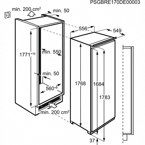 Морозильная камера AEG ABR81816NC