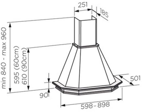Вытяжка JET AIR ASPEN WH/A/60 FRASSINO купить с доставкой по Москве и Московской области в интернет-магазине ТехноВегас