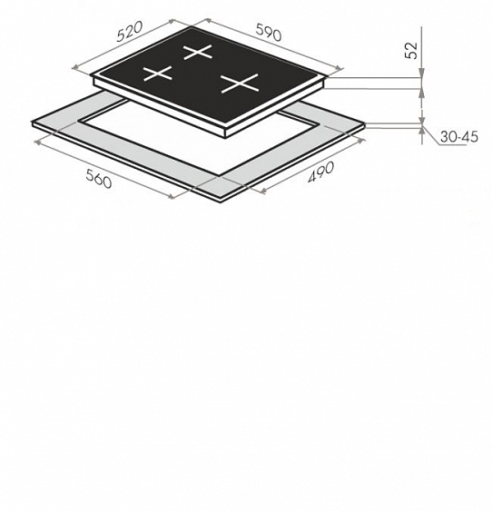 Поверхность MAUNFELD EVCE.593.D-BK купить с доставкой по Москве и Московской области в интернет-магазине ТехноВегас