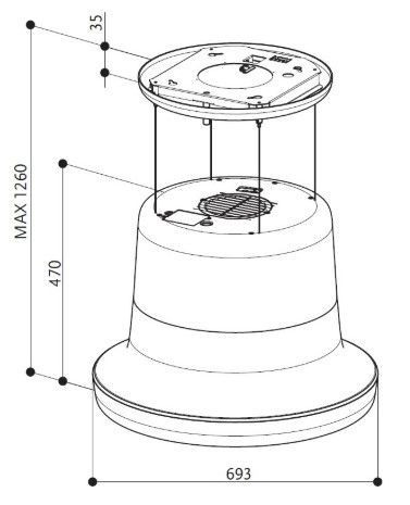Вытяжка Faber GLOW PLUS WH купить с доставкой по Москве и Московской области в интернет-магазине ТехноВегас