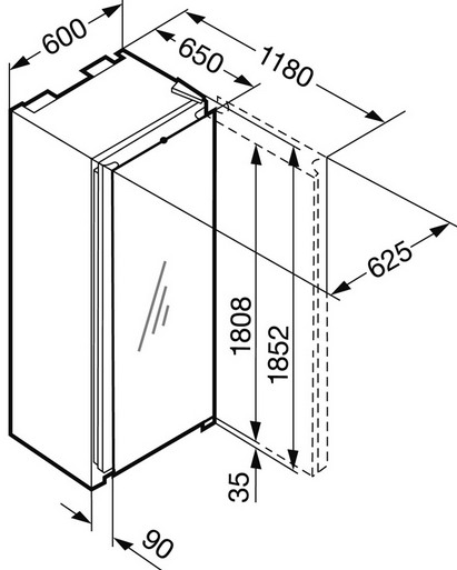 Однокамерный холодильник LIEBHERR kbs 3864-20 001 купить с доставкой по Москве и Московской области в интернет-магазине ТехноВегас