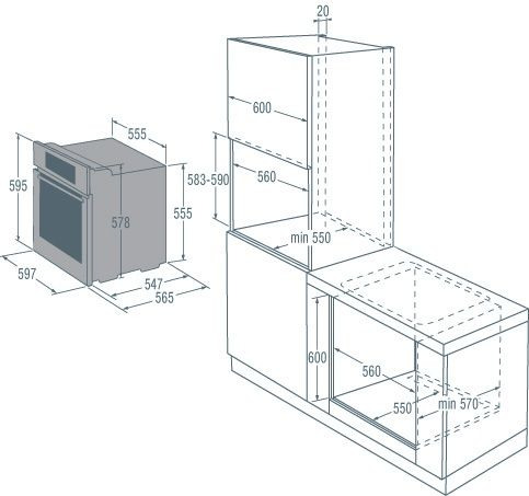 Духовой шкаф GORENJE go 896 x