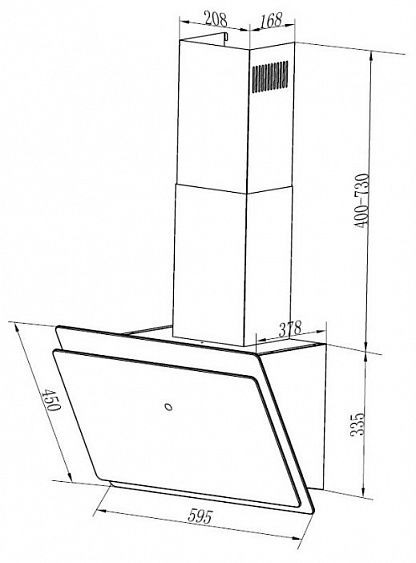 Вытяжка Maunfeld GRAMMY 60 чёрное стекло купить с доставкой по Москве и Московской области в интернет-магазине ТехноВегас