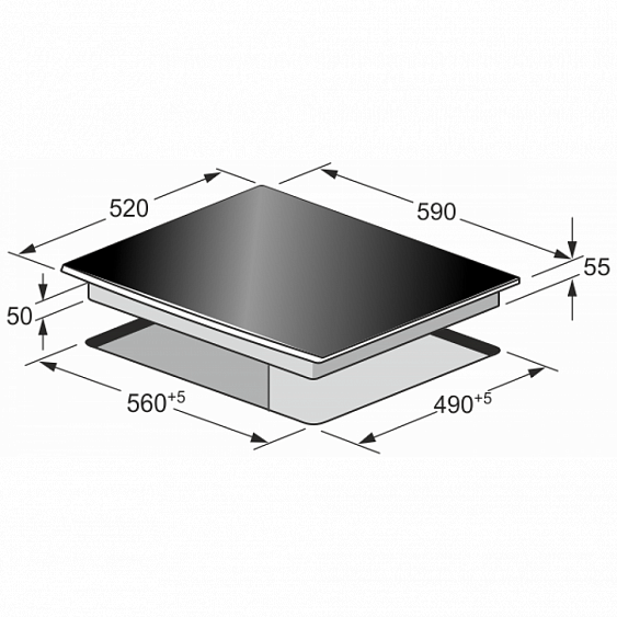 ВСТРАИВАЕМАЯ ЭЛЕКТРИЧЕСКАЯ ВАРОЧНАЯ ПАНЕЛЬ KAISER KCT 6715 F