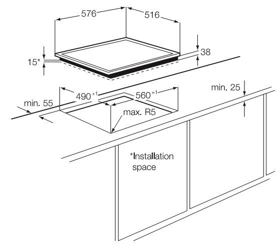 Поверхность AEG hk 634020 xb купить с доставкой по Москве и Московской области в интернет-магазине ТехноВегас