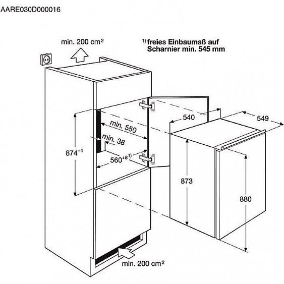 Холодильник ELECTROLUX ern 91400 aw купить с доставкой по Москве и Московской области в интернет-магазине ТехноВегас