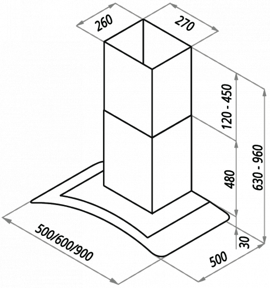 Вытяжка MAUNFELD ANCONA Plus 60 (C) белый/прозрачное стекло купить с доставкой по Москве и Московской области в интернет-магазине ТехноВегас