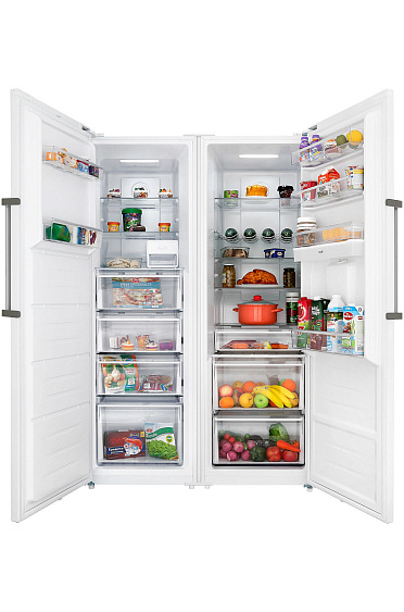 ХОЛОДИЛЬНИК HIBERG SBS (RF-40DD NFW+FR-40DX NFW) купить с доставкой по Москве и Московской области в интернет-магазине ТехноВегас