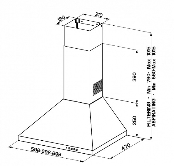 Вытяжка Faber STRIP SMART PB BK A60 купить с доставкой по Москве и Московской области в интернет-магазине ТехноВегас
