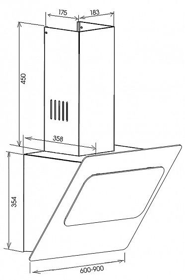Вытяжка SCHAUB LORENZ SLD DY6734 купить с доставкой по Москве и Московской области в интернет-магазине ТехноВегас