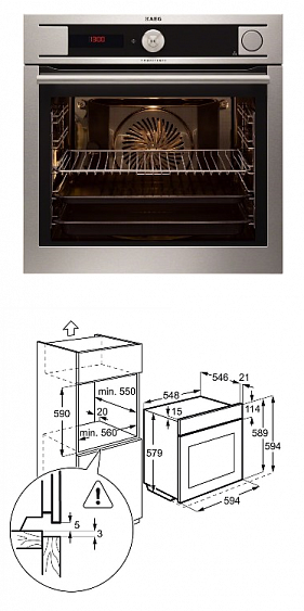 Духовой шкаф AEG bs 9314401 m купить с доставкой по Москве и Московской области в интернет-магазине ТехноВегас