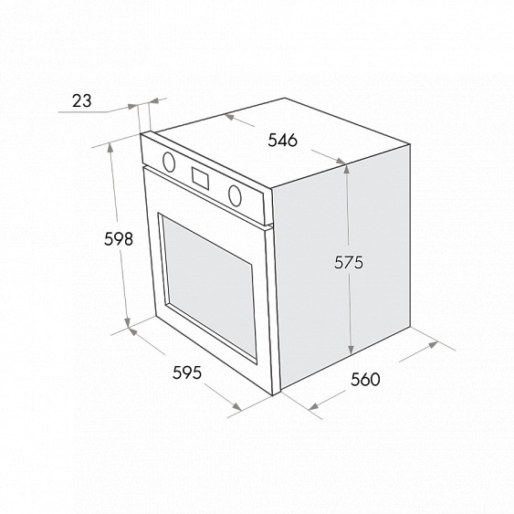 Газовый духовой шкаф MAUNFELD MGOG.673W