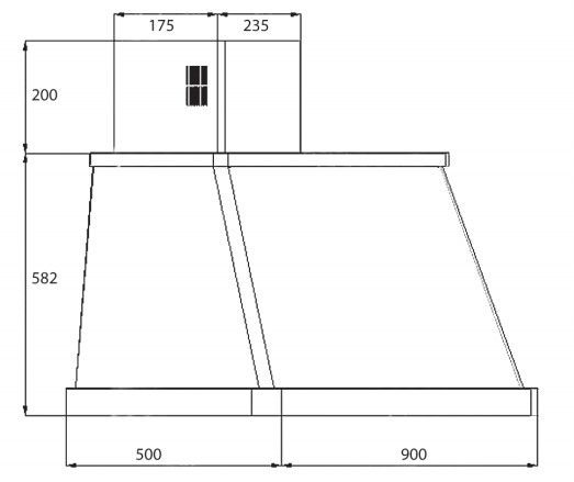 Вытяжка KUPPERSBERG T 969 ANT Bronze
