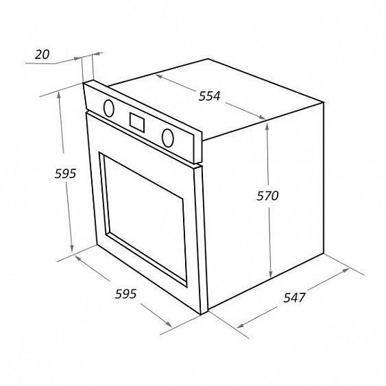 Духовой шкаф MAUNFELD EOEH.7611SCB купить с доставкой по Москве и Московской области в интернет-магазине ТехноВегас
