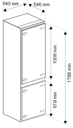Холодильник BERTAZZONI REF60BIS купить с доставкой по Москве и Московской области в интернет-магазине ТехноВегас