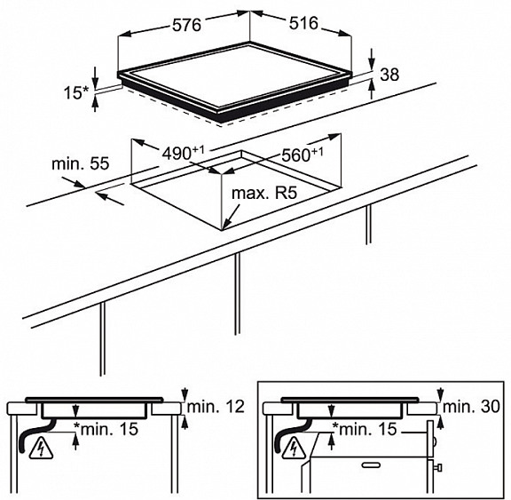Поверхность ELECTROLUX ehf 6346 xok купить с доставкой по Москве и Московской области в интернет-магазине ТехноВегас