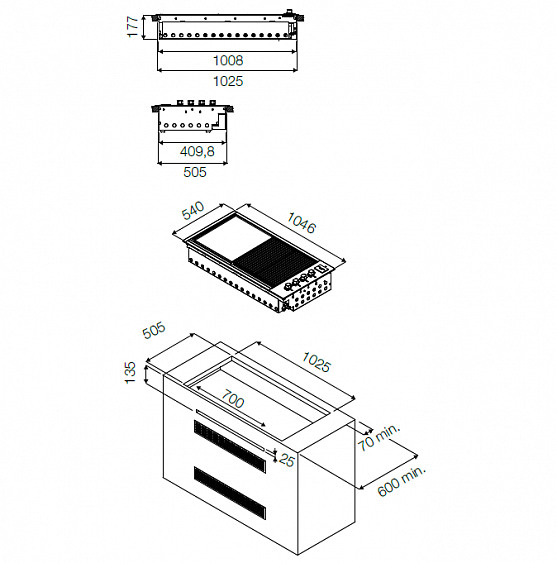 Варочная поверхность Fulgor Milano SBQ 100 G нержавеющая сталь купить с доставкой по Москве и Московской области в интернет-магазине ТехноВегас
