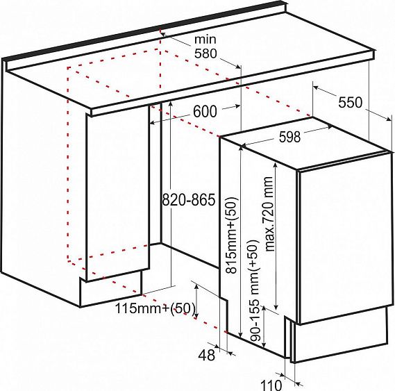 Посудомоечная машина EXITEQ EXDW-I603 купить с доставкой по Москве и Московской области в интернет-магазине ТехноВегас