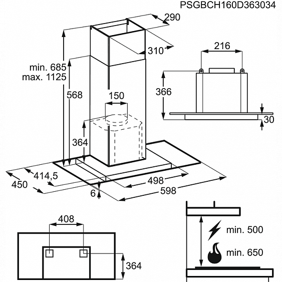 Вытяжка AEG DTB5660HM купить с доставкой по Москве и Московской области в интернет-магазине ТехноВегас