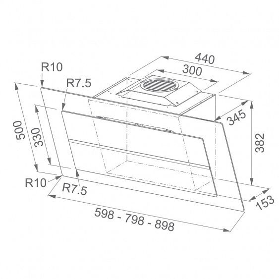Вытяжка FRANKE 110.0338.340 FRANKE FMPL 606 BK B + угольный фильтр купить с доставкой по Москве и Московской области в интернет-магазине ТехноВегас