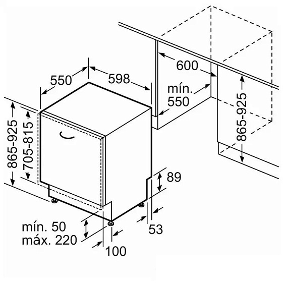 Встраиваемая посудомоечная машина Bosch SMH4HCX48E купить с доставкой по Москве и Московской области в интернет-магазине ТехноВегас