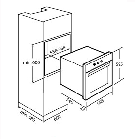 Духовой шкаф TEKA hr 550 anthracite b (41561013) купить с доставкой по Москве и Московской области в интернет-магазине ТехноВегас