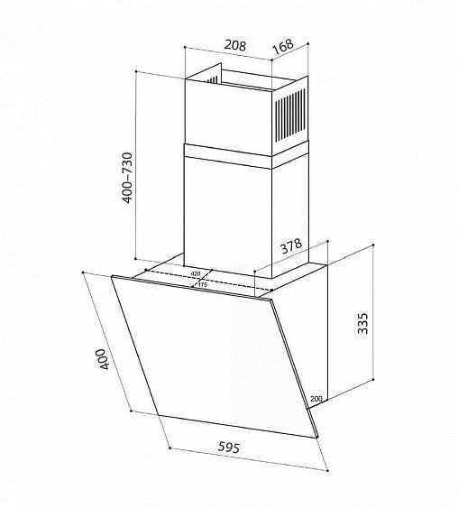 Вытяжка Lex TOUCH 600 IVORY купить с доставкой по Москве и Московской области в интернет-магазине ТехноВегас