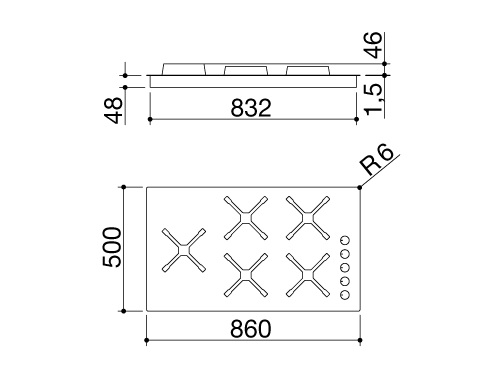 Варочная поверхность BARAZZA 1PSPF95 купить с доставкой по Москве и Московской области в интернет-магазине ТехноВегас