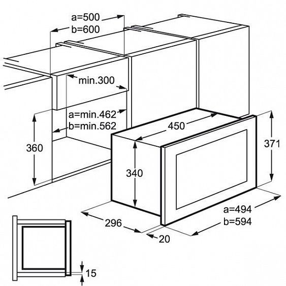 Микроволновая печь AEG MBB1756D-M купить с доставкой по Москве и Московской области в интернет-магазине ТехноВегас