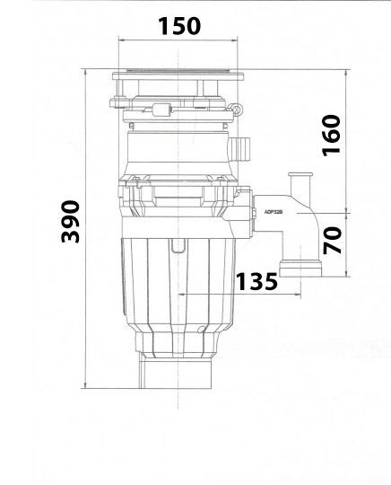 ИЗМЕЛЬЧИТЕЛЬ ПИЩЕВЫХ ОТХОДОВ BONE CRUSHER BC 910 SLIM LINE купить с доставкой по Москве и Московской области в интернет-магазине ТехноВегас