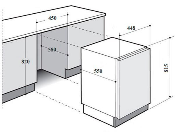 Посудомоечная машина MONSHER MD 452 B купить с доставкой по Москве и Московской области в интернет-магазине ТехноВегас