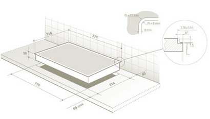 Поверхность DE DIETRICH dti 1008 j