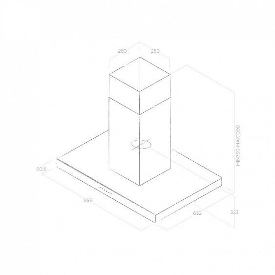 Вытяжка ELICA JOY ISLAND WHIX/A/90 купить с доставкой по Москве и Московской области в интернет-магазине ТехноВегас